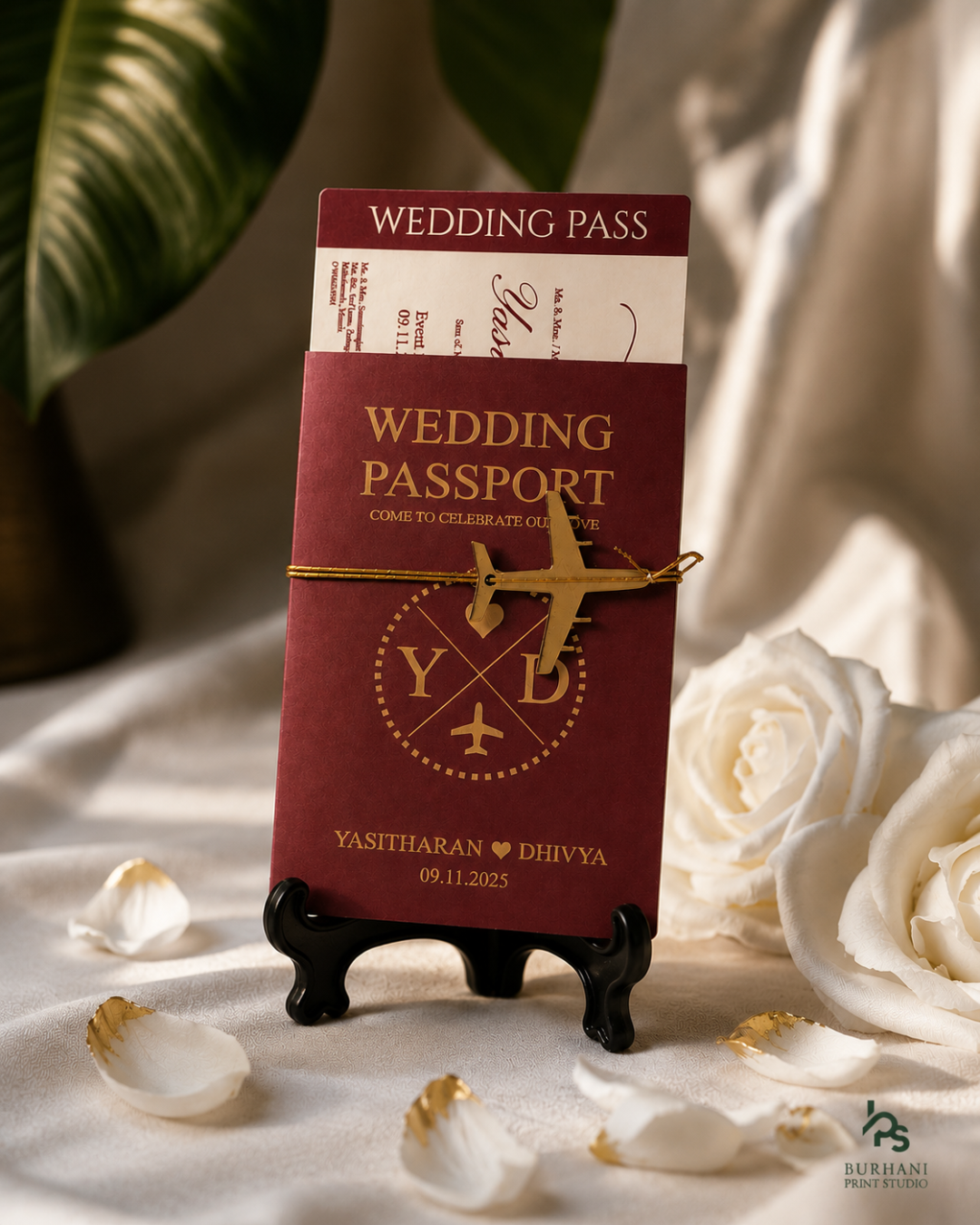 Dilshan and Ramudi wedding box from Burhani Print Studio